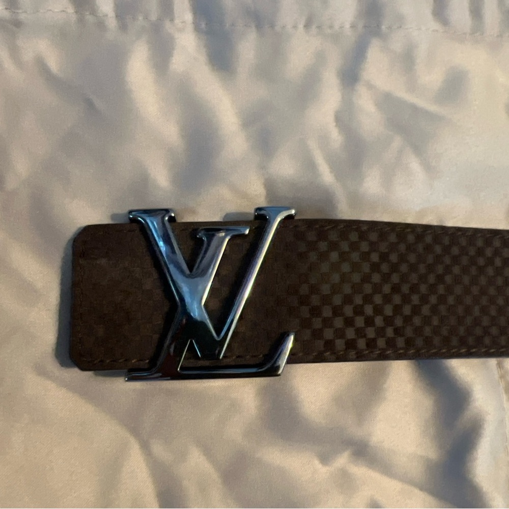 Louis Vuitton Brown Leather/Suede Belt